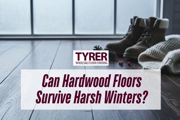 hardwood flooring in winter with a caption Can Hardwood Floors Survive Harsh Winters